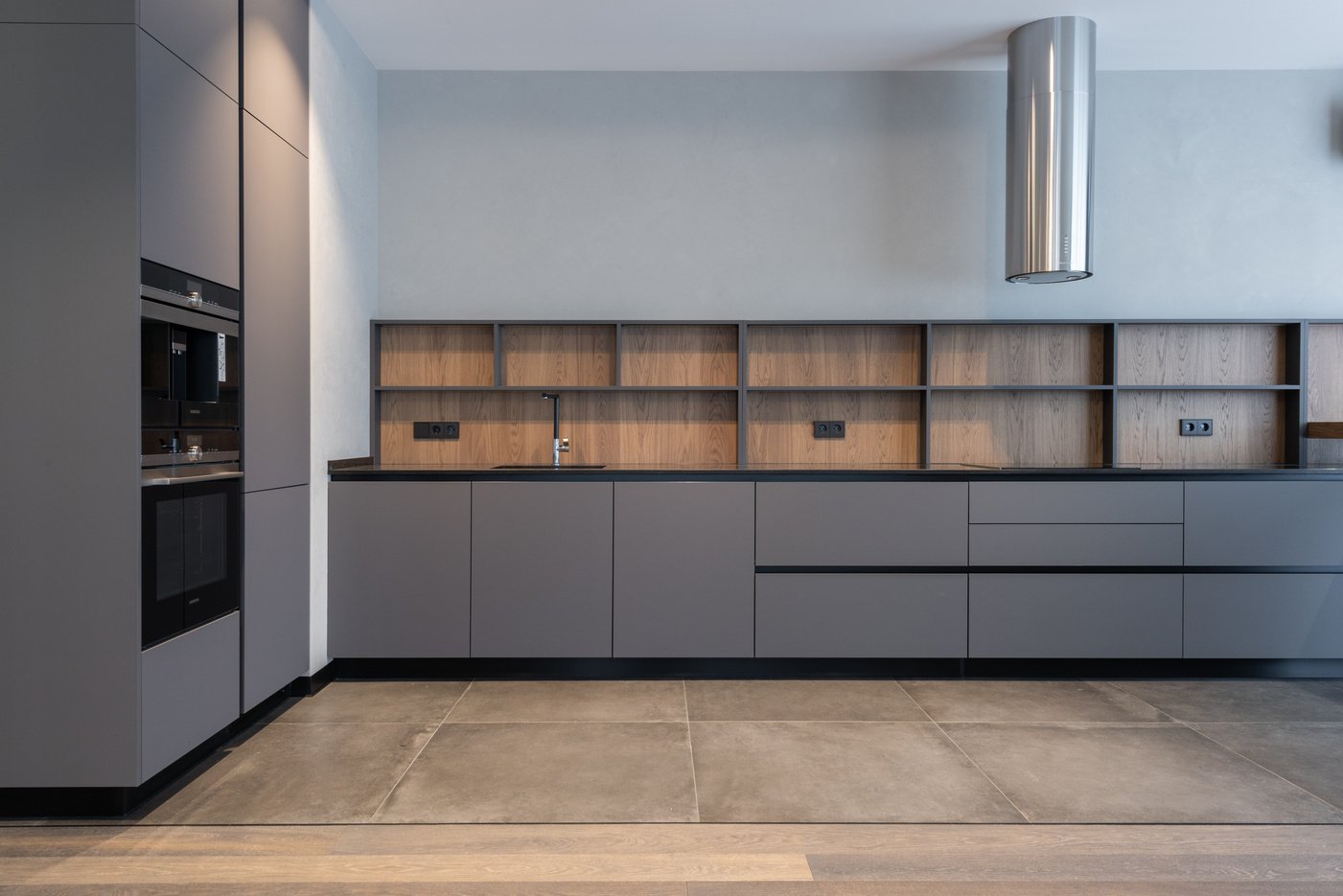 Spacious kitchen in modern apartment